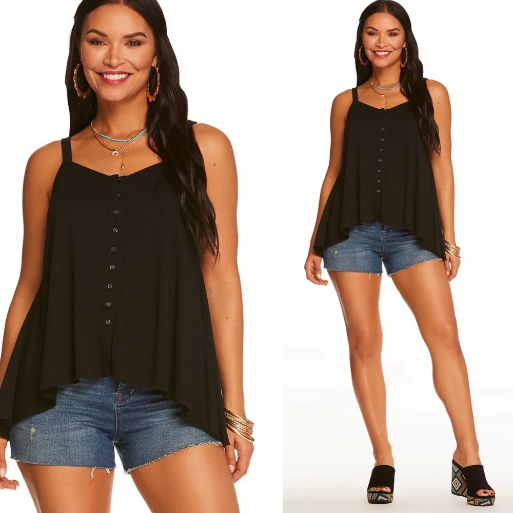 NWT JESSICA SIMPSON Gwen Tank in Black, size Medium